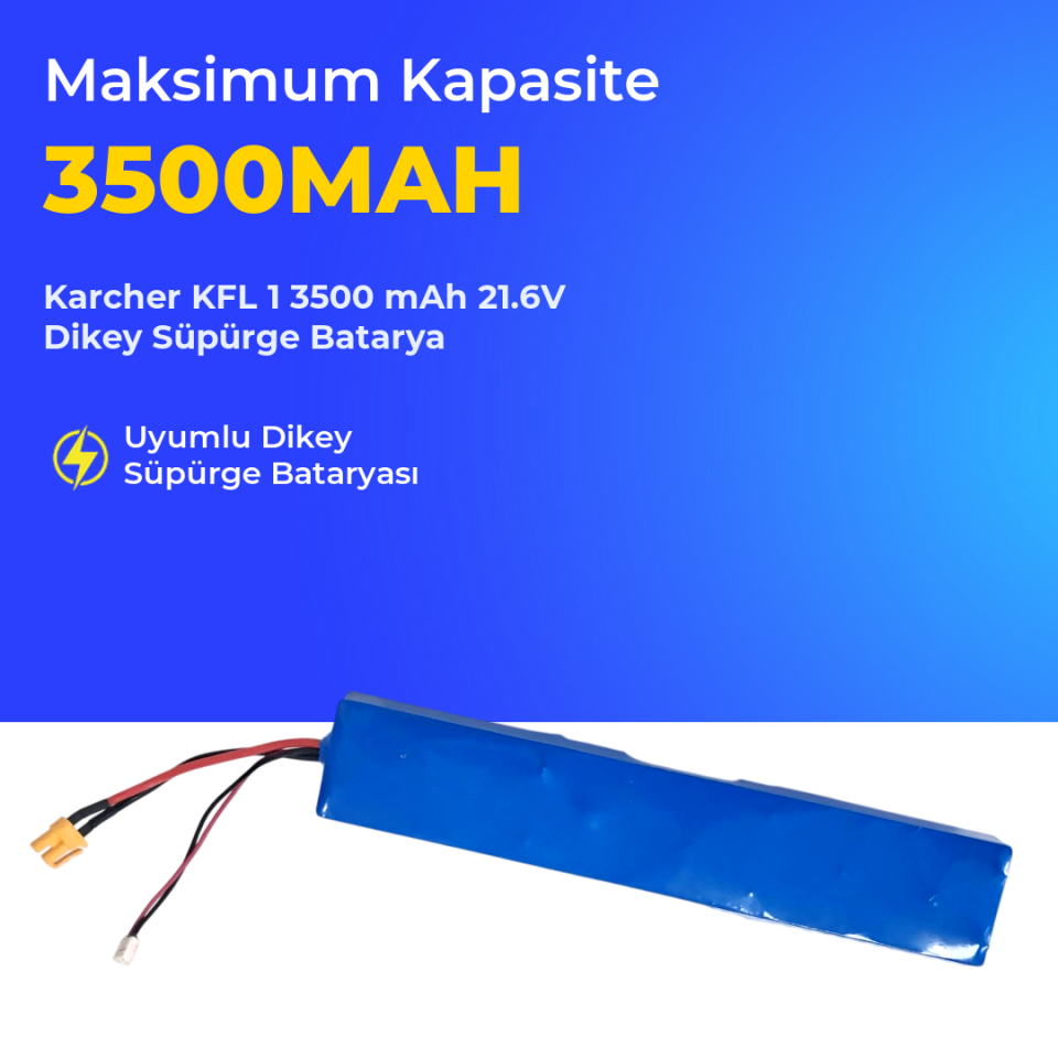 Karcher KFL 1 3500 mAh 21.6V Dikey Süpürge Batarya