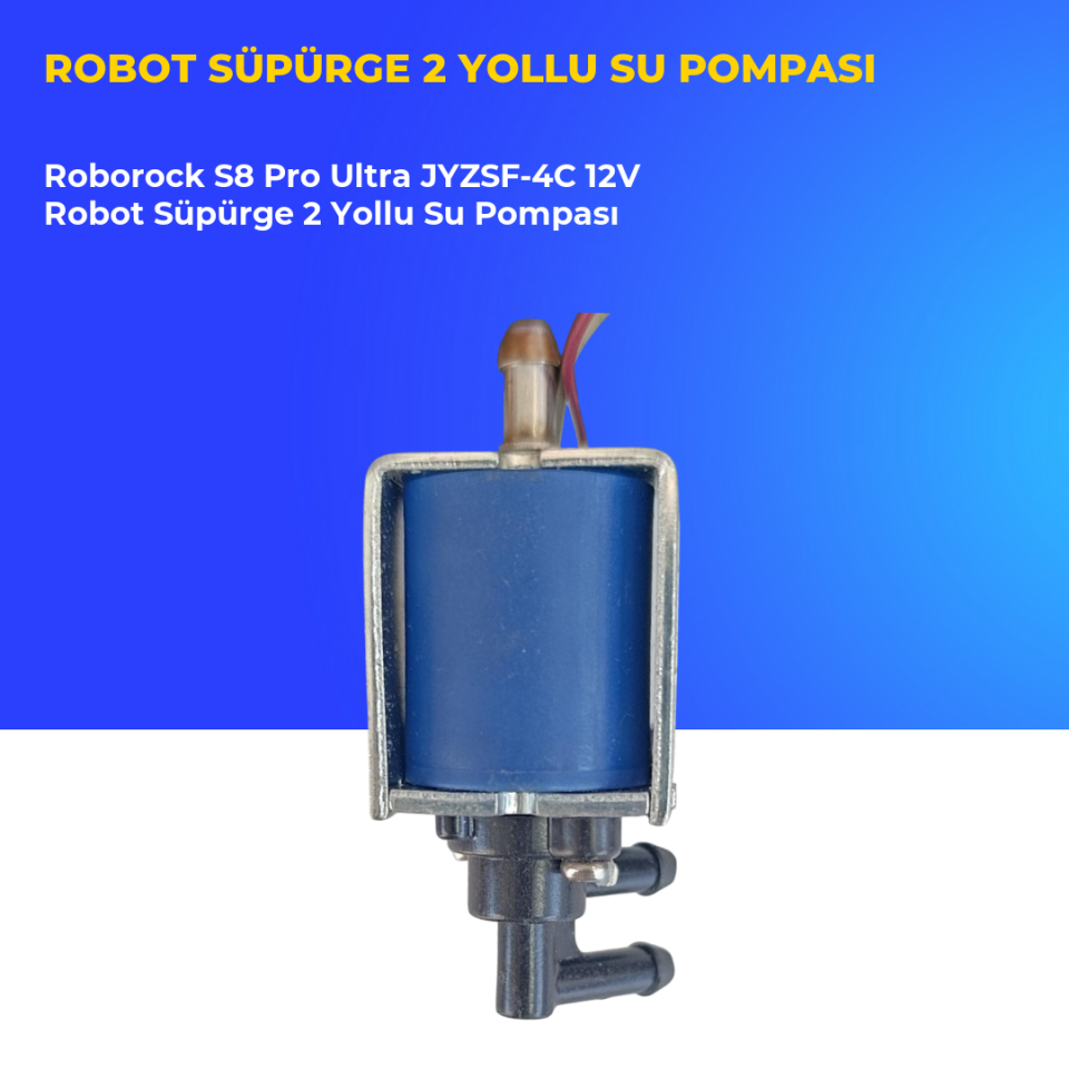 Roborock S8 Pro Ultra JYZSF-4C 12V Robot Süpürge 2 Yollu Su Pompası