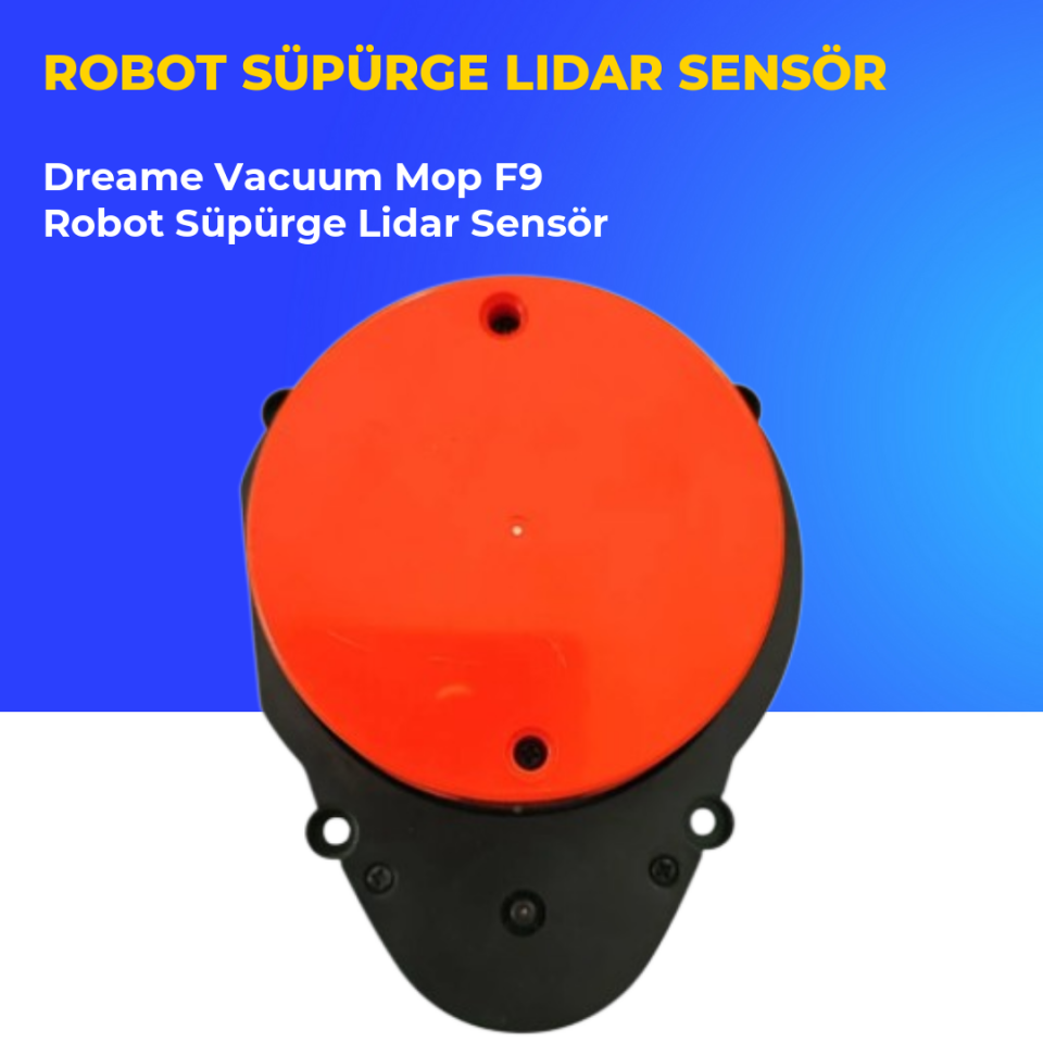 Dreame Vacuum Mop F9 Robot Süpürge Lidar Sensör