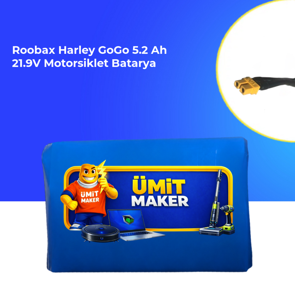Roobax Harley GoGo 5.2 Ah 21.9V Motorsiklet Batarya