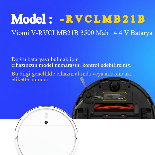 Viomi V-RVCLMB21B 3500 Mah 14.4 V Batarya – Orjinal Uyumlu Uzun Ömürlü, Yüksek Performans Pil
