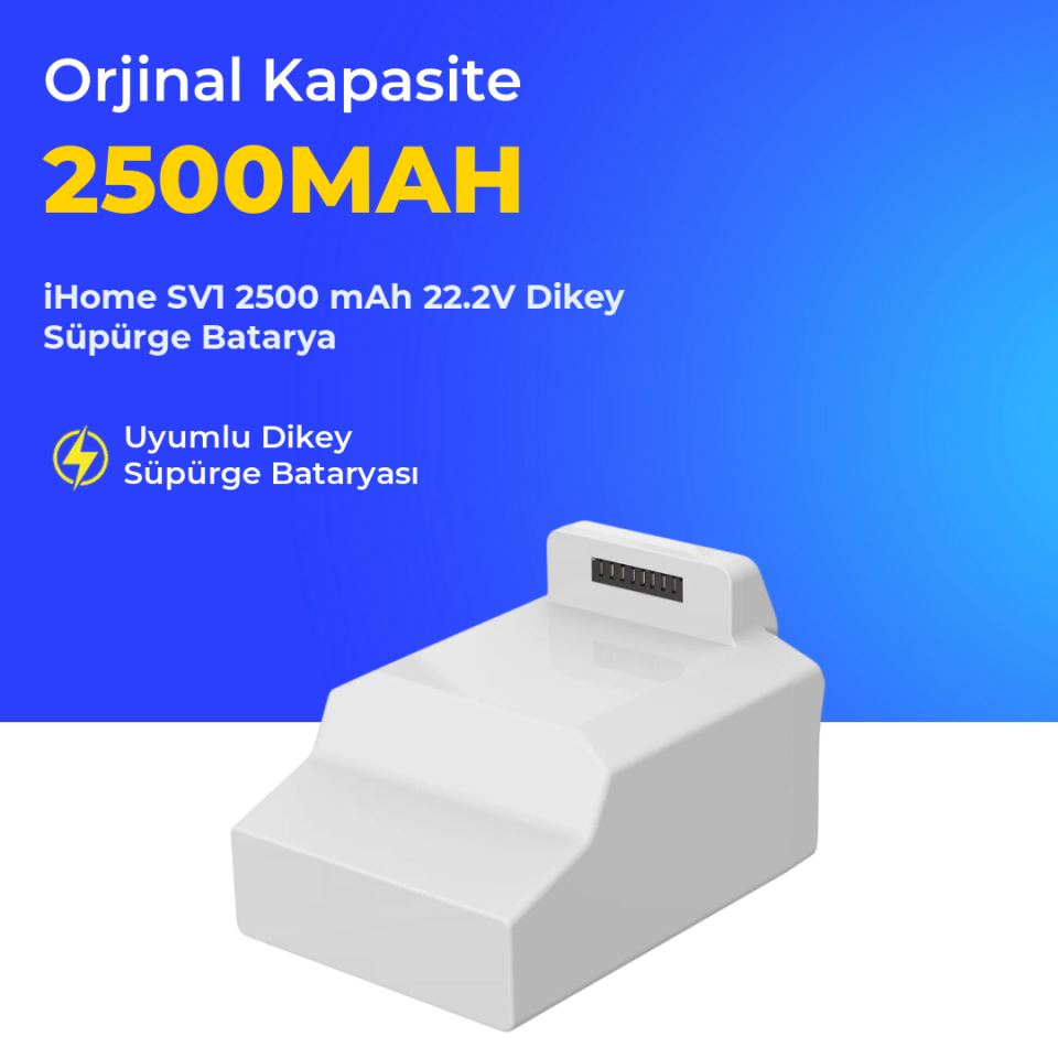iHome SV1 2500 mAh 22.2V Dikey Süpürge Batarya