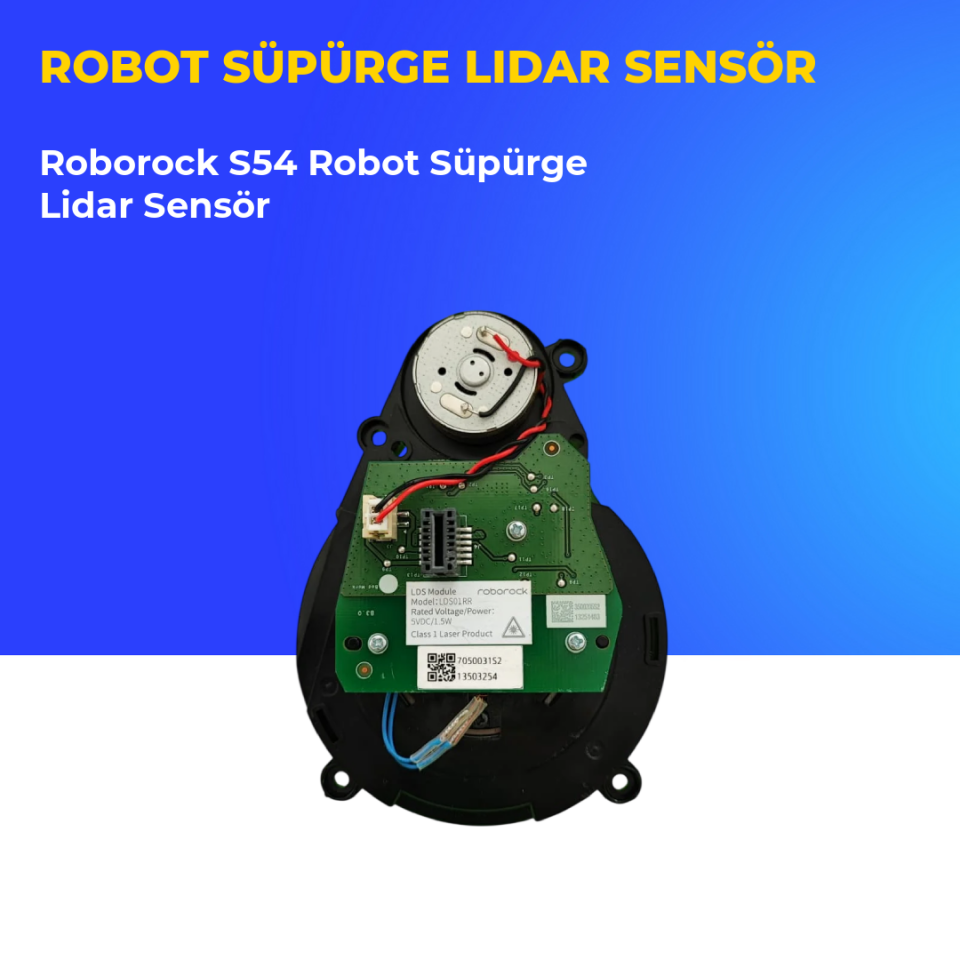 Roborock S54 Robot Süpürge Lidar Sensör