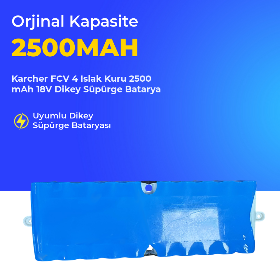 Karcher FCV 4 Islak Kuru 2500 mAh 18V Dikey Süpürge Batarya