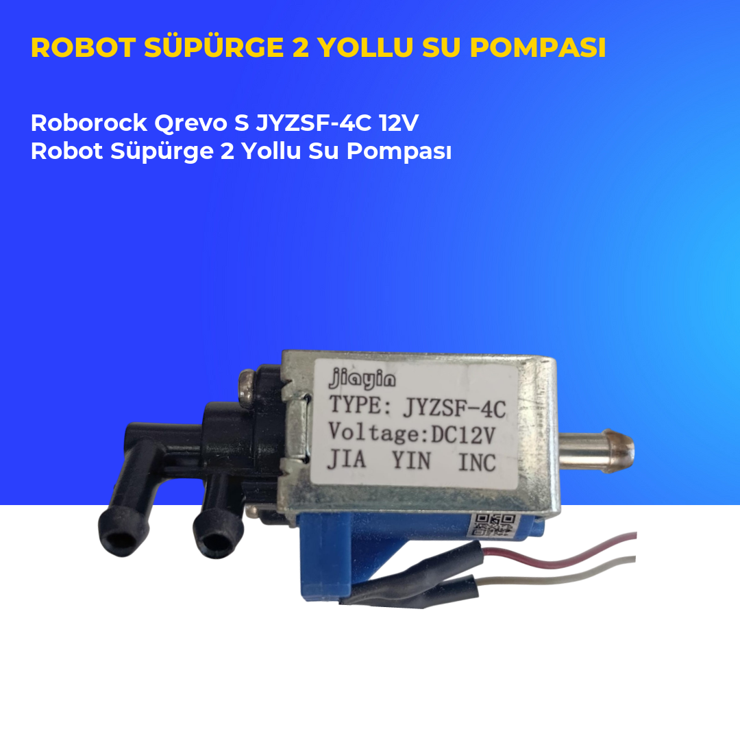 Roborock Qrevo S JYZSF-4C 12V Robot Süpürge 2 Yollu Su Pompası