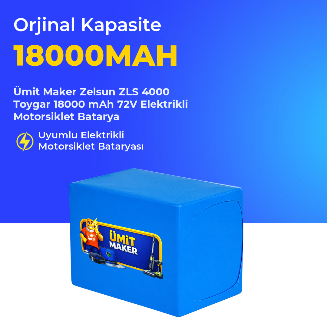 Zelsun ZLS 4000 Toygar 18000 mAh 72V Elektrikli Motorsiklet Batarya