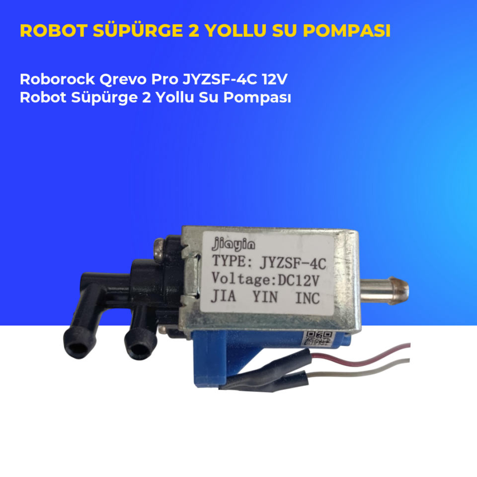 Roborock Qrevo Pro JYZSF-4C 12V Robot Süpürge 2 Yollu Su Pompası