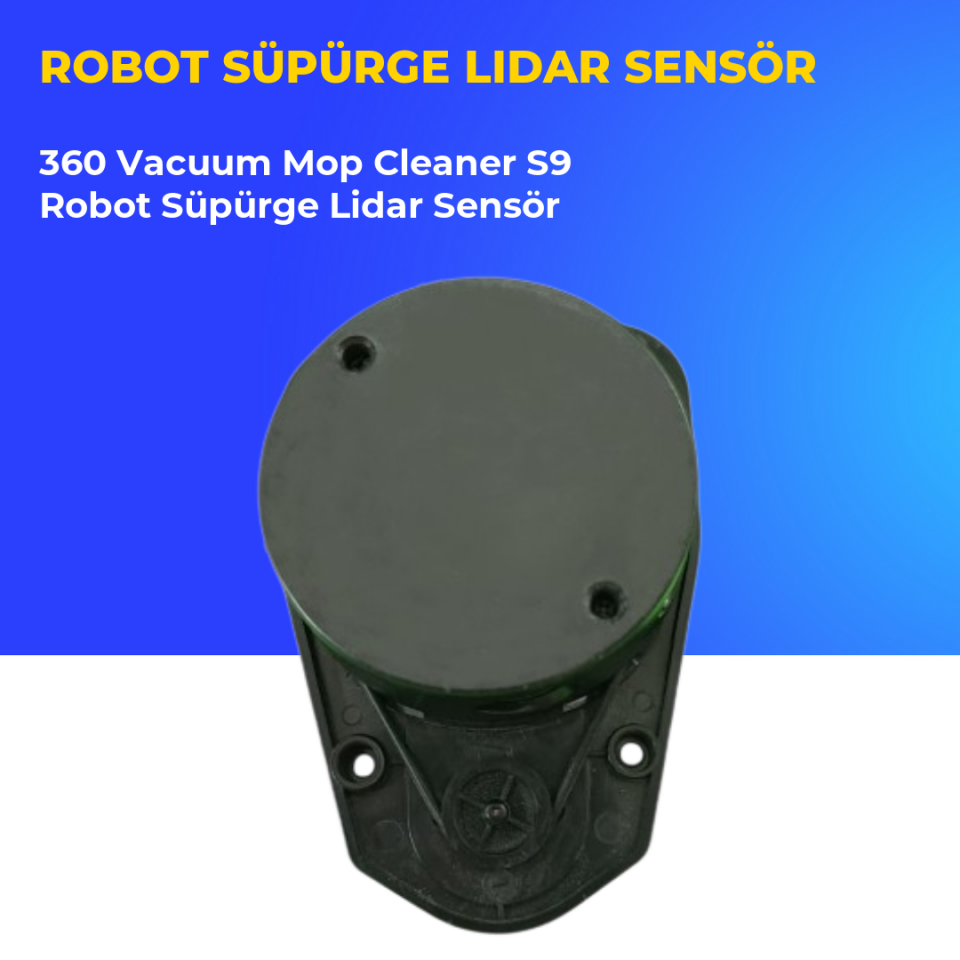 360 Vacuum Mop Cleaner S9 Robot Süpürge Lidar Sensör