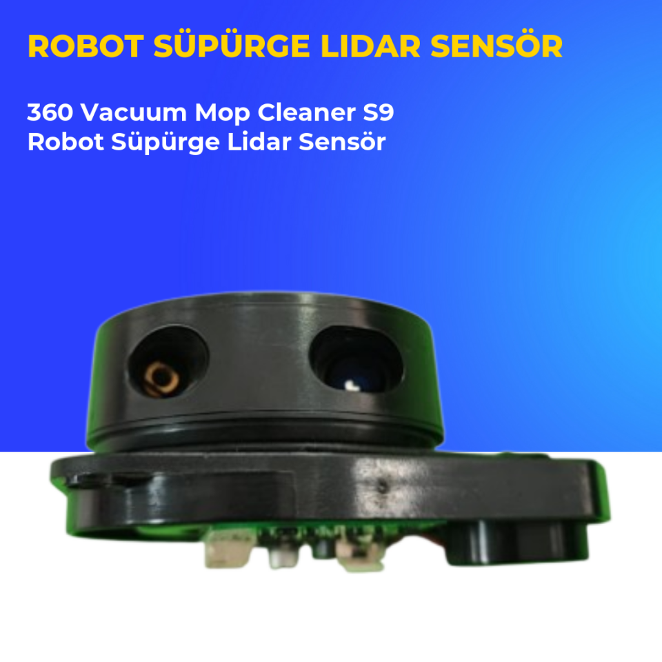 360 Vacuum Mop Cleaner S9 Robot Süpürge Lidar Sensör
