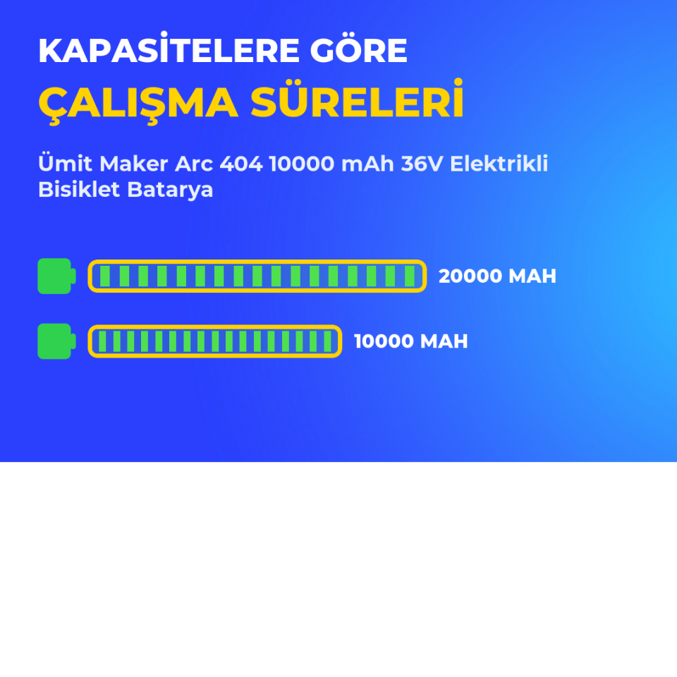 Arc 404 10000 mAh 36V Elektrikli Bisiklet Batarya