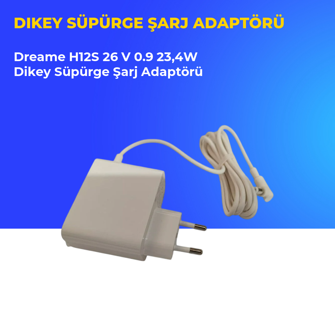 Dreame H12S 26 V 0.9 23,4W Dikey Süpürge Şarj Adaptörü