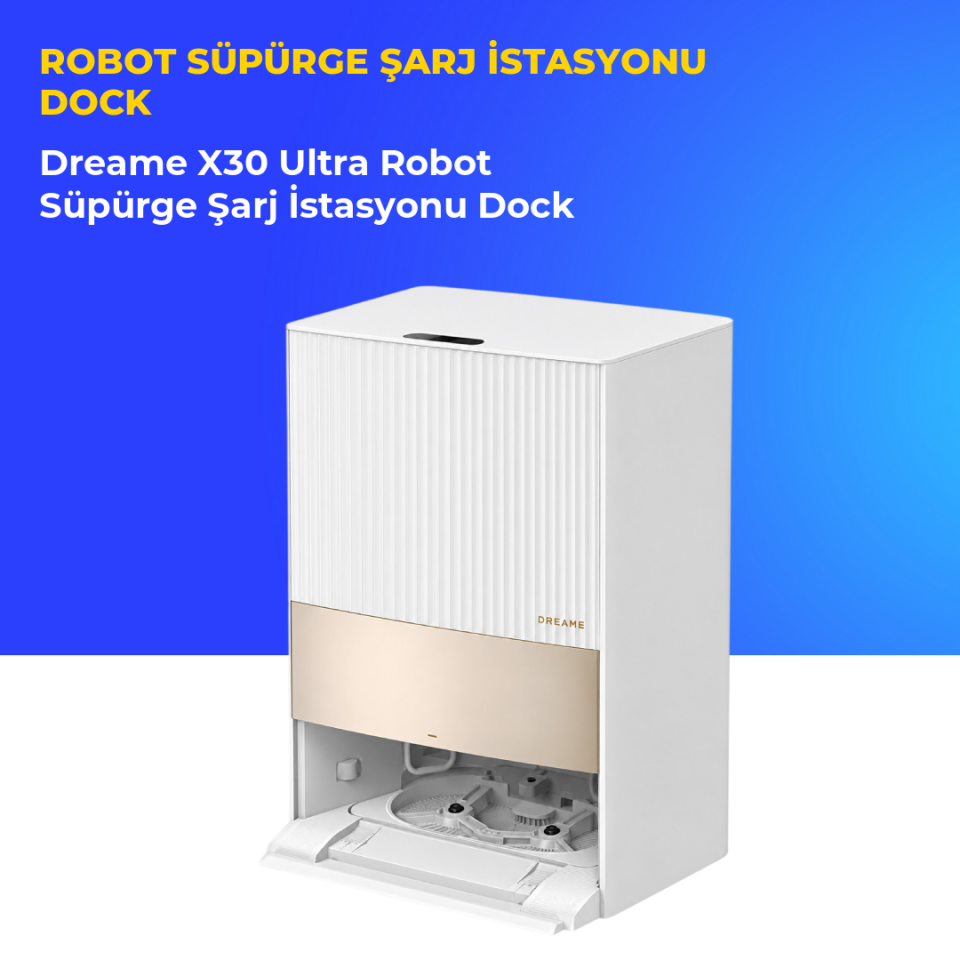 Dreame X30 Ultra Robot Süpürge Şarj İstasyonu Dock