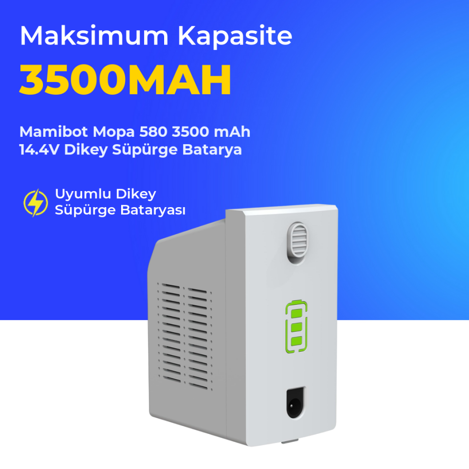 Mamibot Mopa 580 3500 mAh 14.4V Dikey Süpürge Batarya