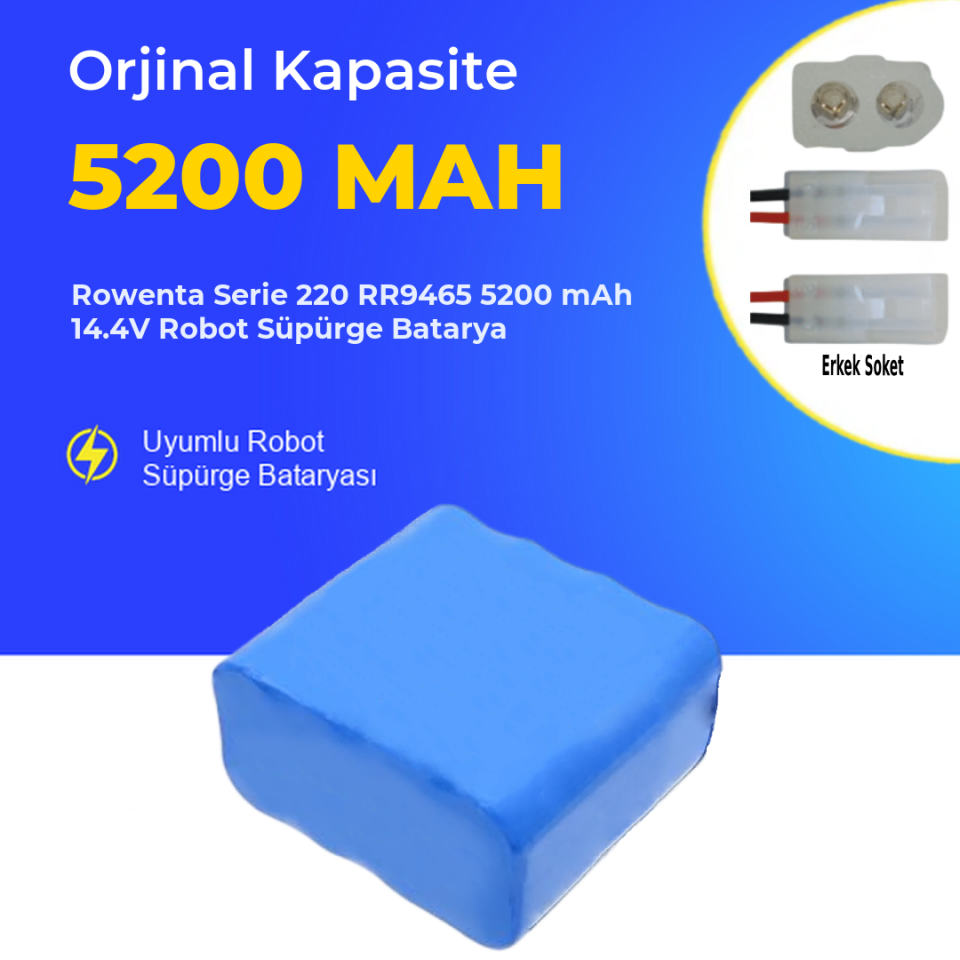 Rowenta Serie 220 RR9465 5200 mAh 14.4V Robot Süpürge Batarya