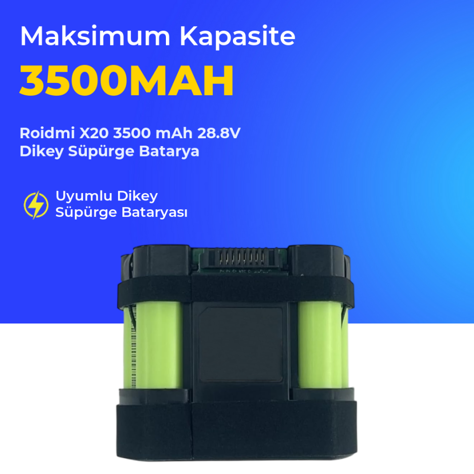 Roidmi X20 3500 mAh 28.8V Dikey Süpürge Batarya
