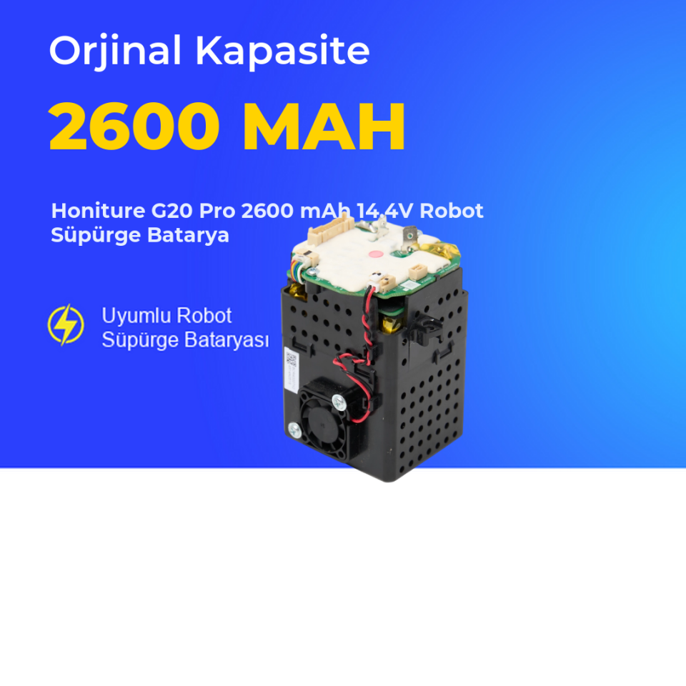 Honiture G20 Pro 2600 mAh 14.4V Robot Süpürge Batarya
