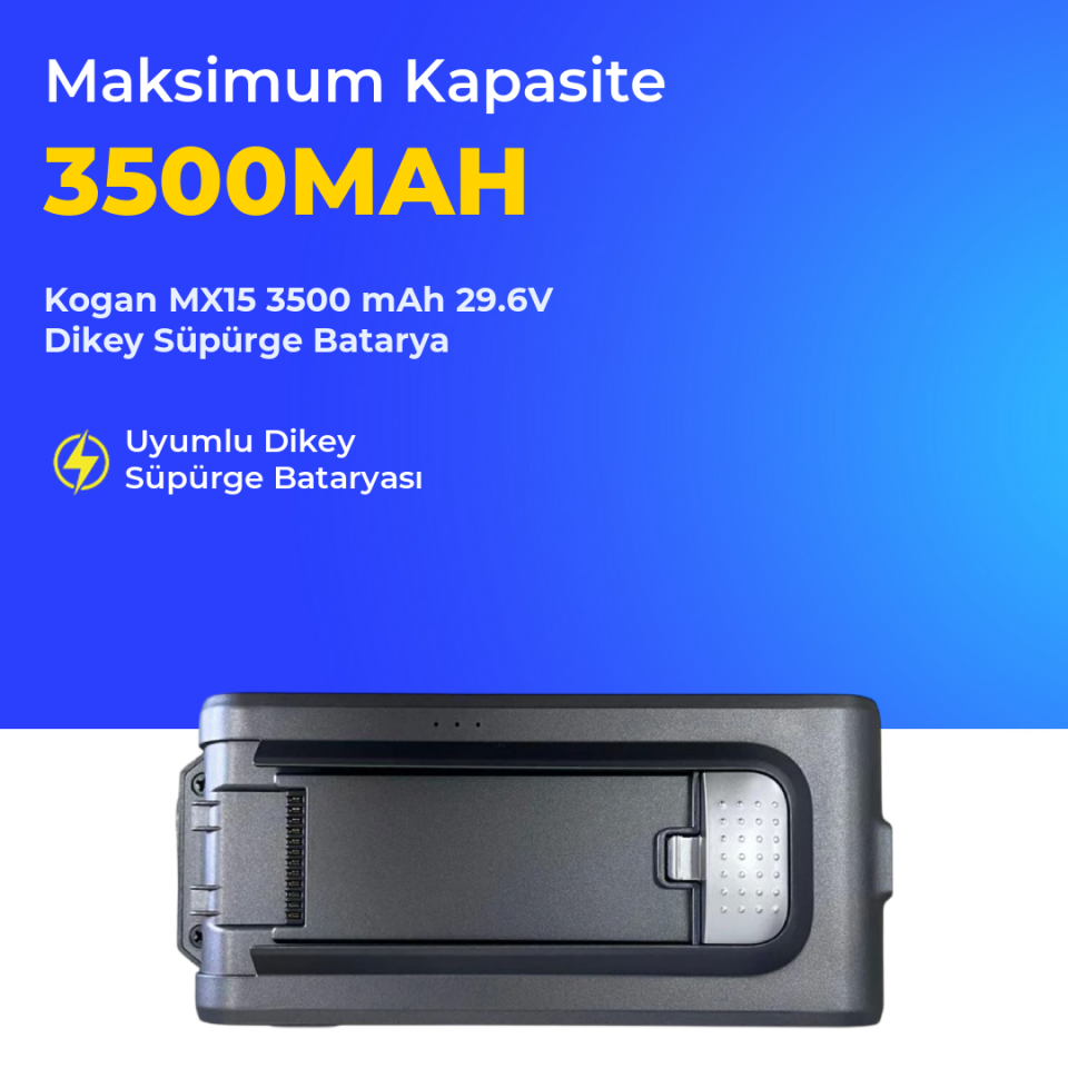 Kogan MX15 3500 mAh 29.6V Dikey Süpürge Batarya
