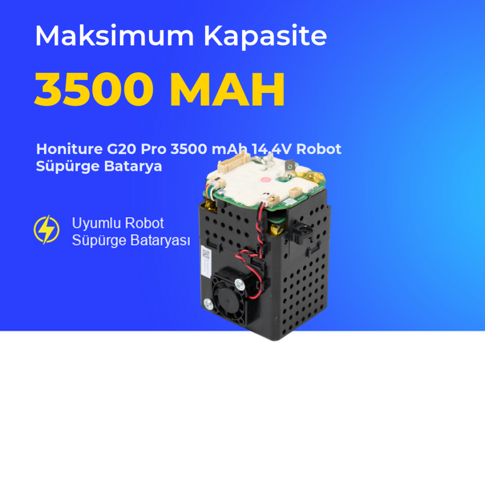 Honiture G20 Pro 3500 mAh 14.4V Robot Süpürge Batarya