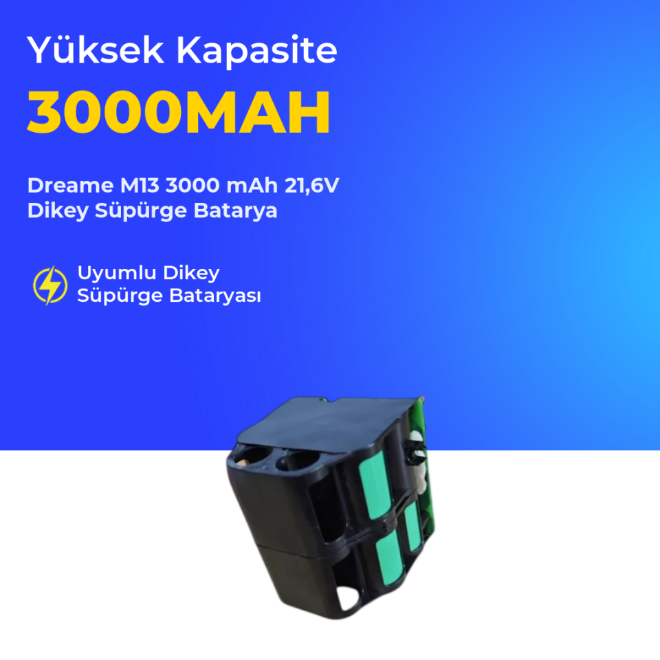 Dreame M13 3000 mAh 21,6V Dikey Süpürge Batarya