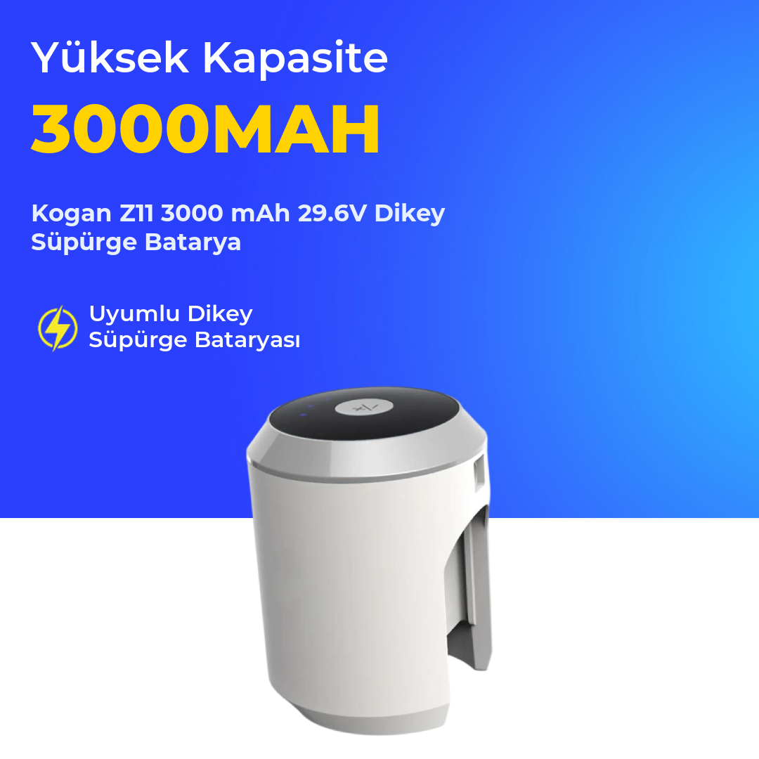 Kogan Z11 3000 mAh 29.6V Dikey Süpürge Batarya