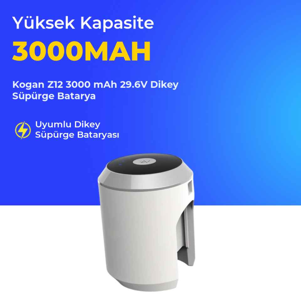 Kogan Z12 3000 mAh 29.6V Dikey Süpürge Batarya