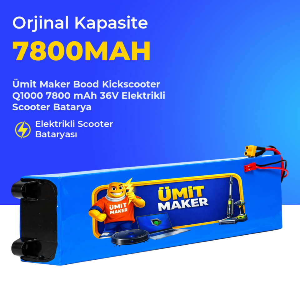 Bood Kickscooter Q1000 7800 mAh 36V Elektrikli Scooter Batarya