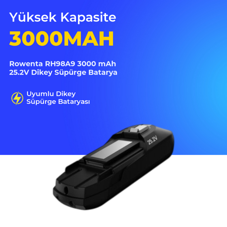 Rowenta RH98A9 3000 mAh 25.2V Dikey Süpürge Batarya
