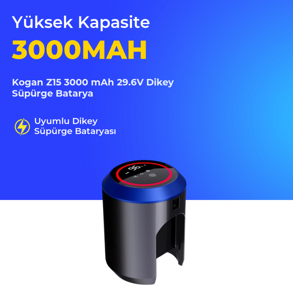 Kogan Z15 3000 mAh 29.6V Dikey Süpürge Batarya
