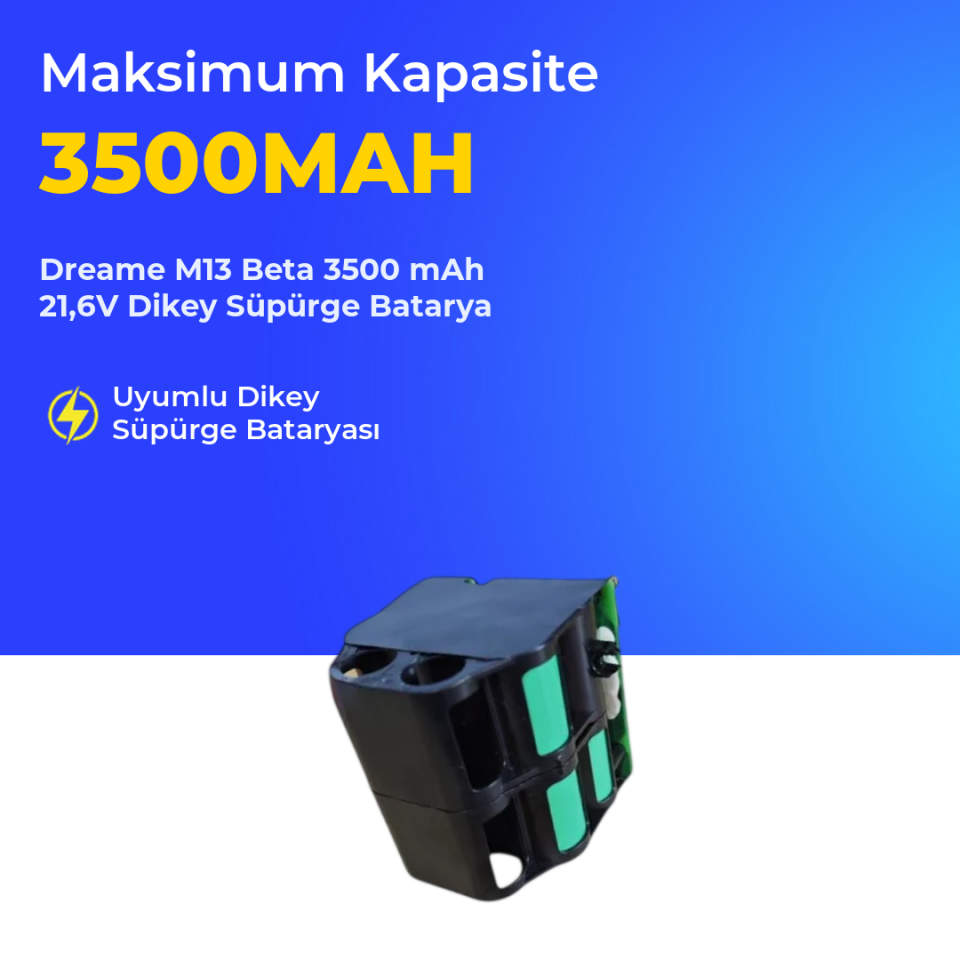 Dreame M13 Beta 3500 mAh 21,6V Dikey Süpürge Batarya