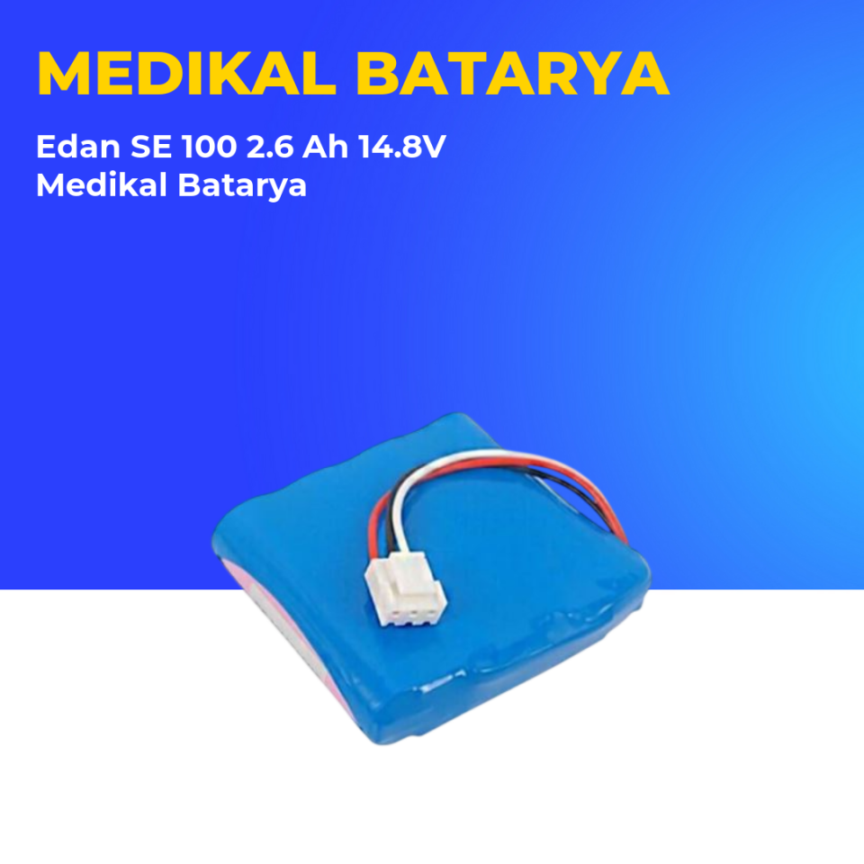 Edan SE 100 2.6 Ah 14.8V Medikal Batarya