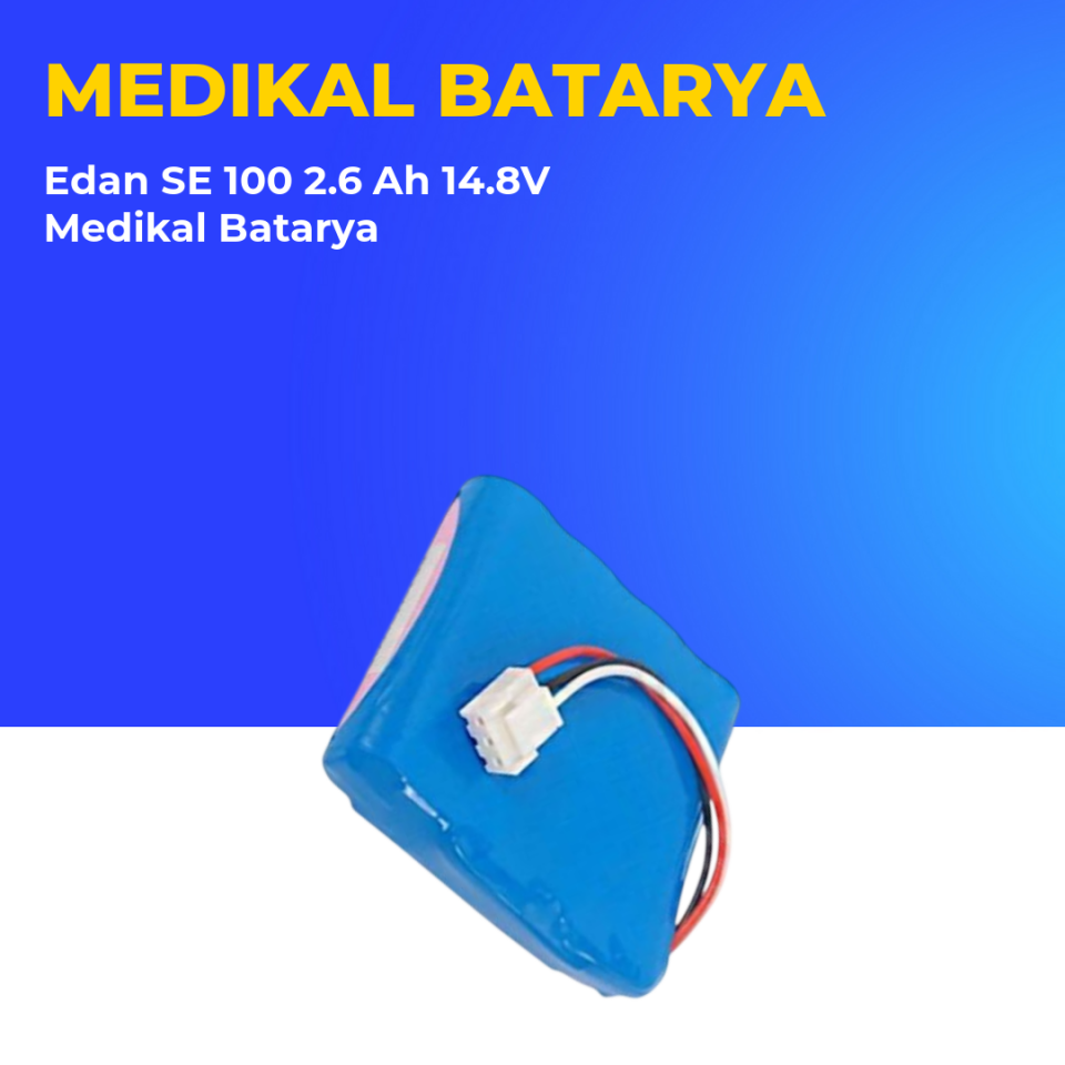Edan SE 100 2.6 Ah 14.8V Medikal Batarya
