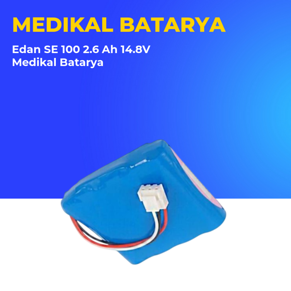 Edan SE 100 2.6 Ah 14.8V Medikal Batarya