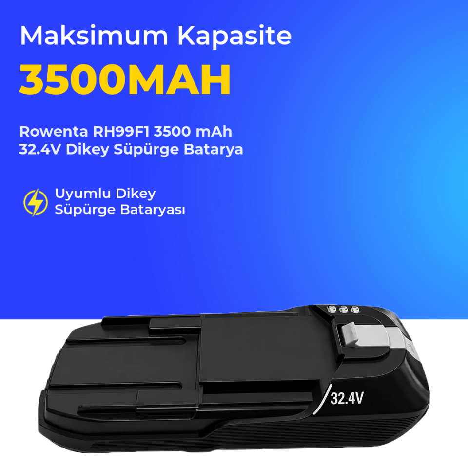 Rowenta RH99F1 3500 mAh 32.4V Dikey Süpürge Batarya