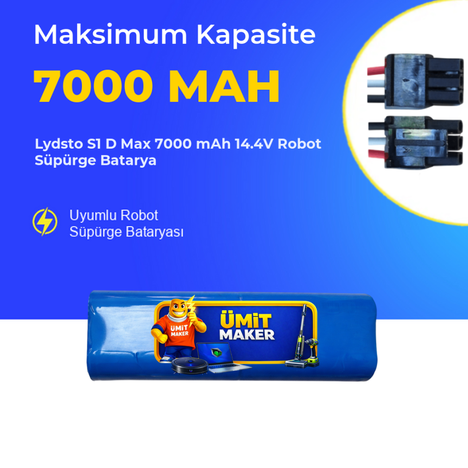 Lydsto S1 D Max 7000 mAh 14.4V Robot Süpürge Batarya