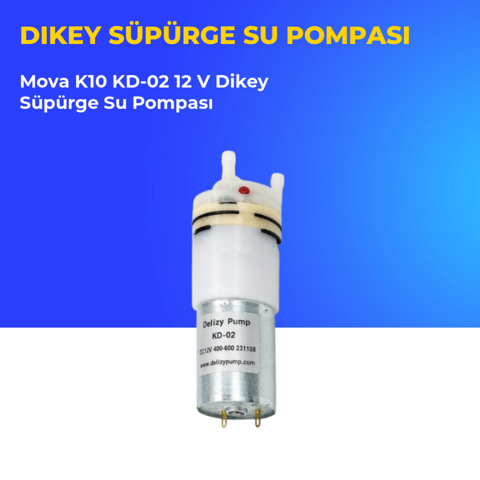Mova K10 KD-02 12 V Dikey Süpürge Su Pompası