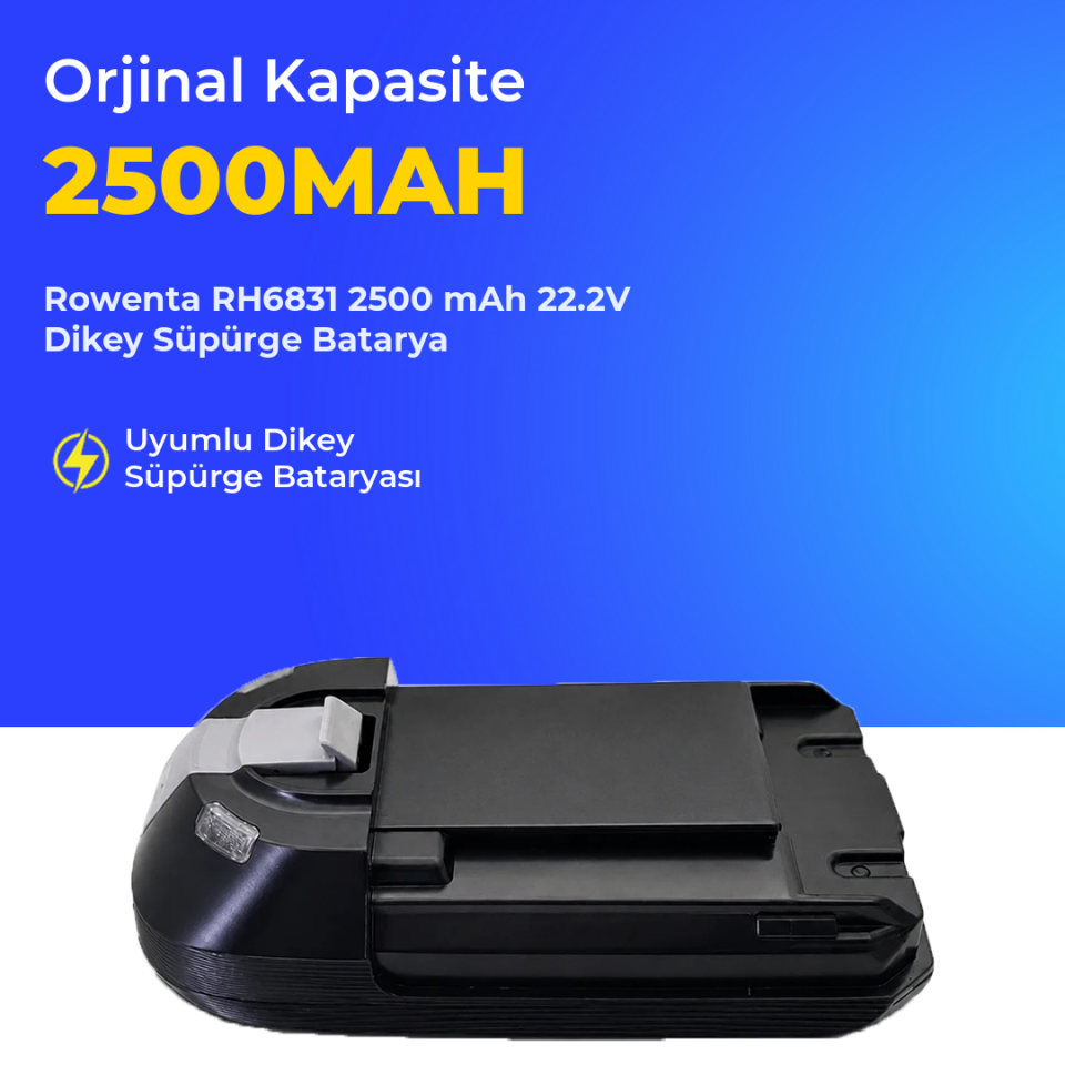 Rowenta RH6831 2500 mAh 22.2V Dikey Süpürge Batarya