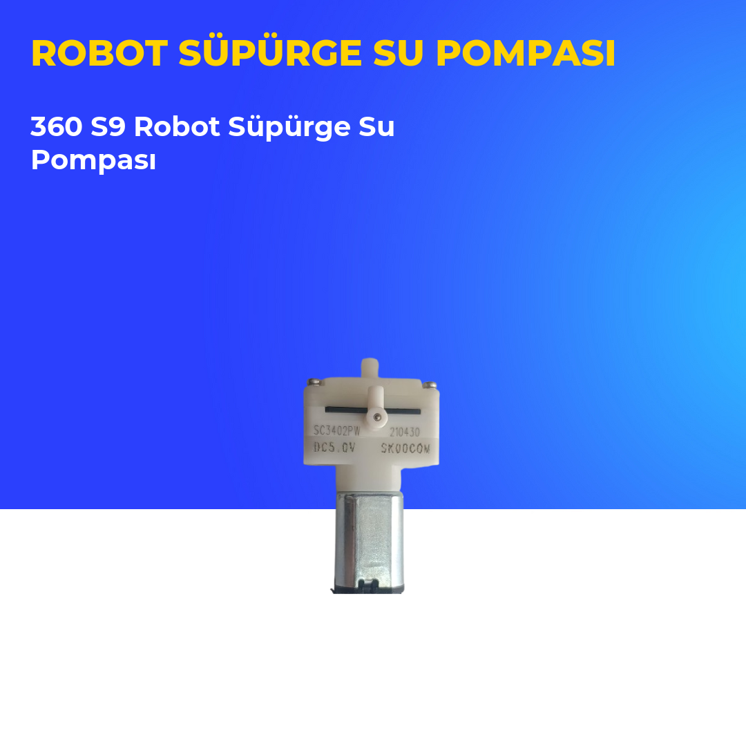360 S9 Robot Süpürge Su Pompası