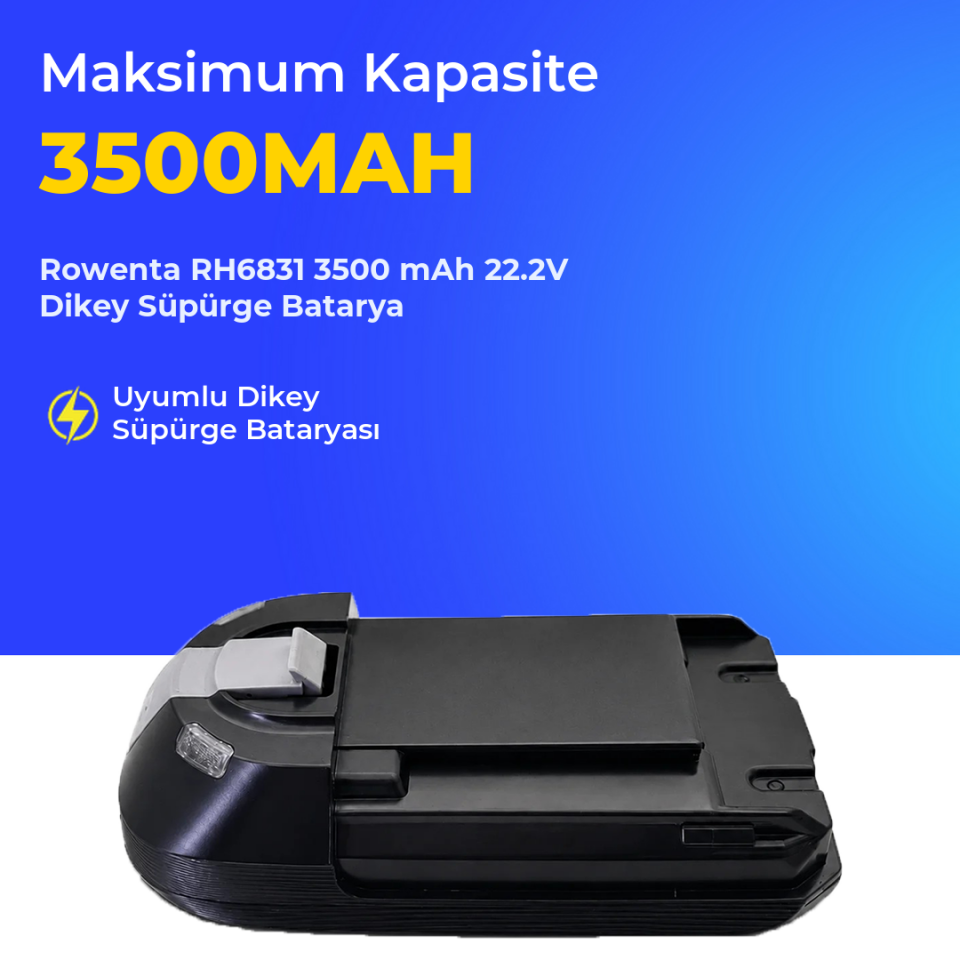 Rowenta RH6831 3500 mAh 22.2V Dikey Süpürge Batarya