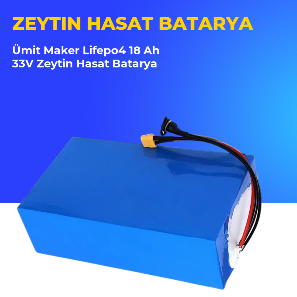 Ümit Maker Lifepo4 18 Ah 33V Zeytin Hasat Batarya