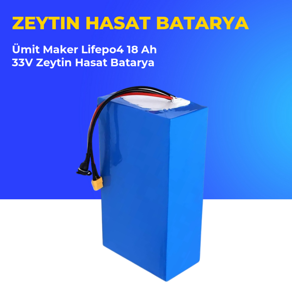 Ümit Maker Lifepo4 18 Ah 33V Zeytin Hasat Batarya