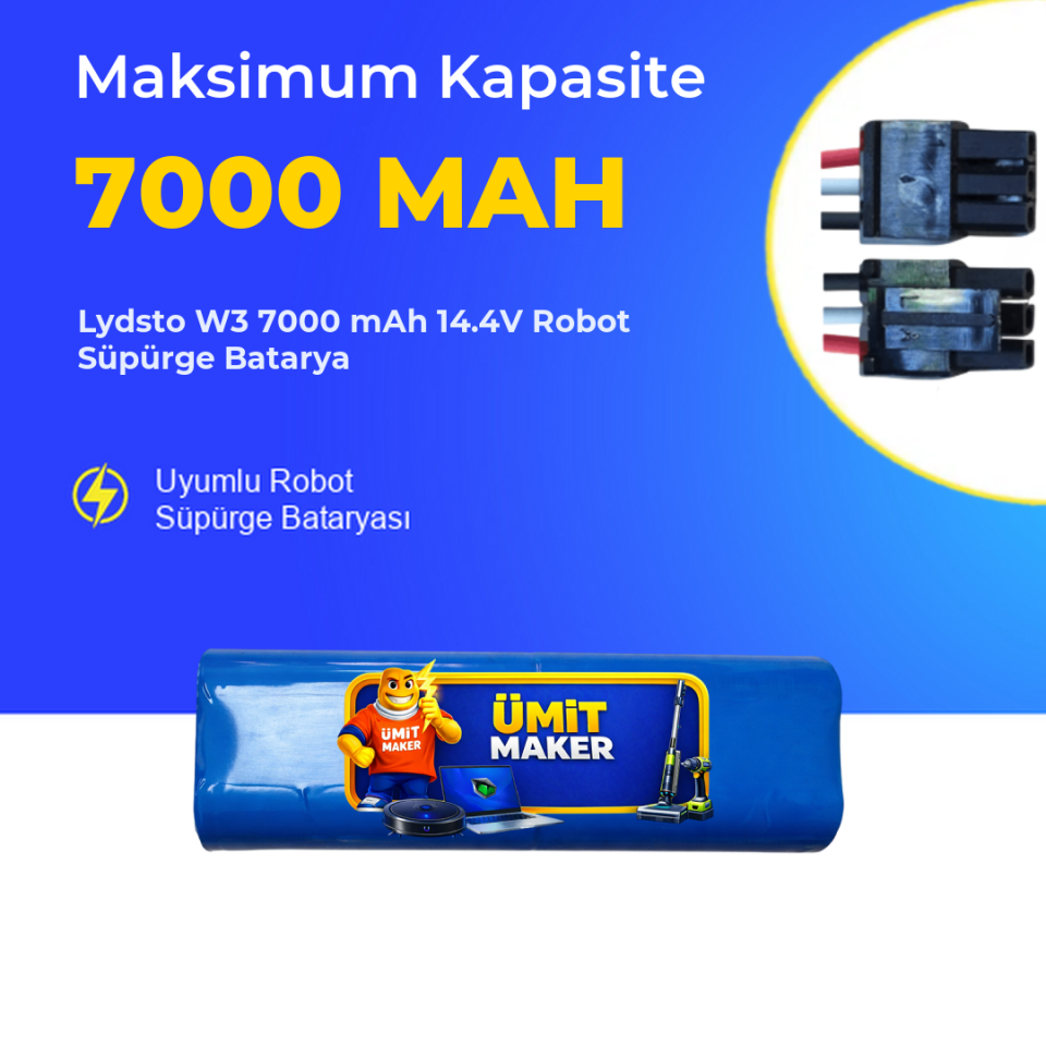 Lydsto W3 7000 mAh 14.4V Robot Süpürge Batarya