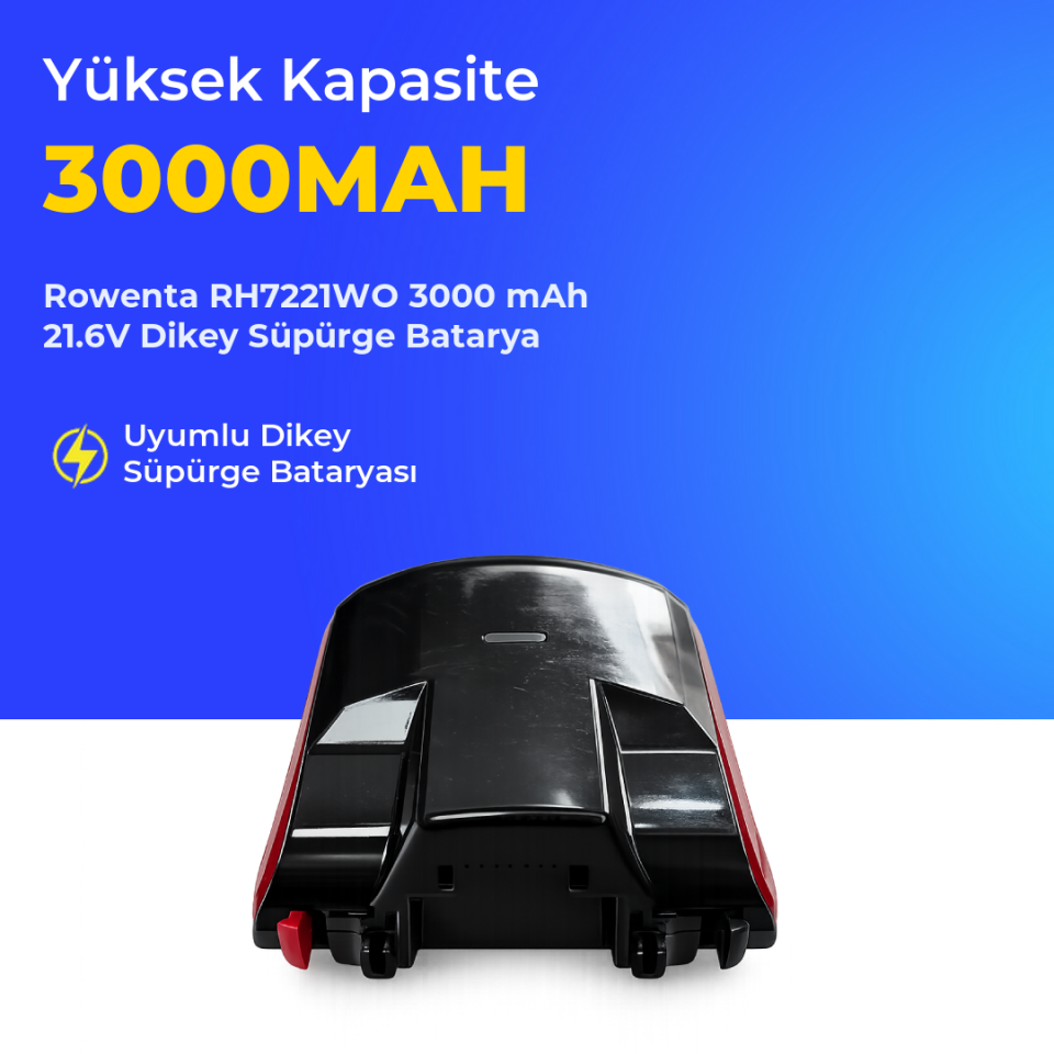 Rowenta RH7221WO 3000 mAh 21.6V Dikey Süpürge Batarya