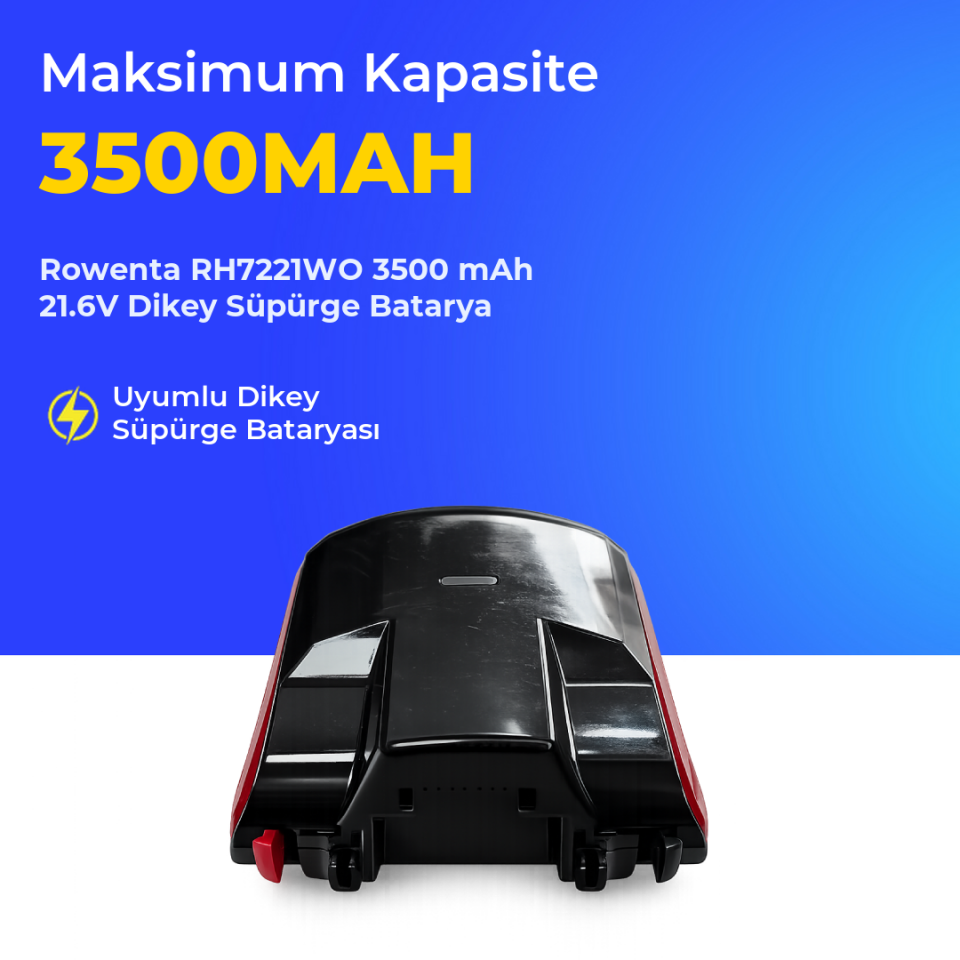 Rowenta RH7221WO 3500 mAh 21.6V Dikey Süpürge Batarya