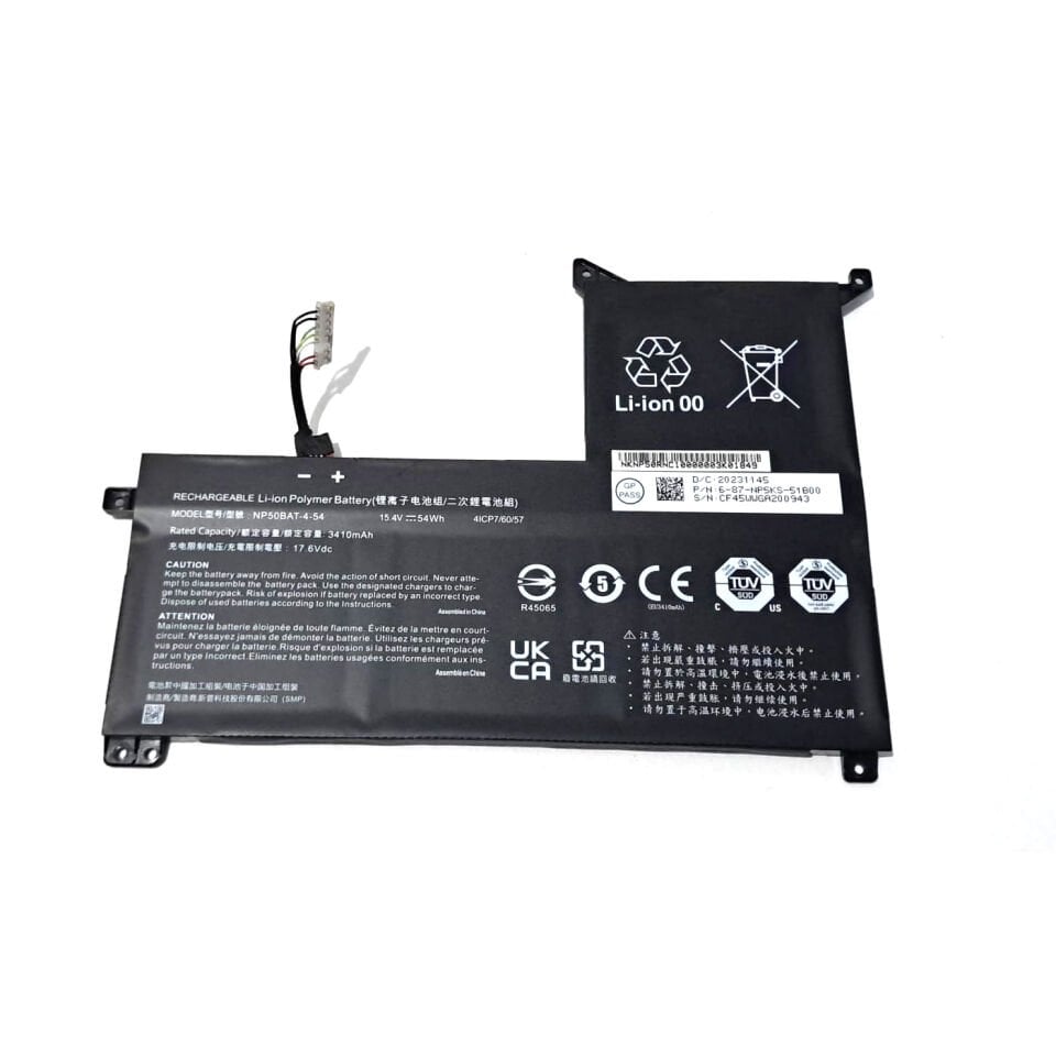 Monster Tulpar T5 V23.1.5 V2  Notebook Batarya Pil – Yüksek Performanslı, Uzun Ömürlü, Uyumlu Güç Kaynağı