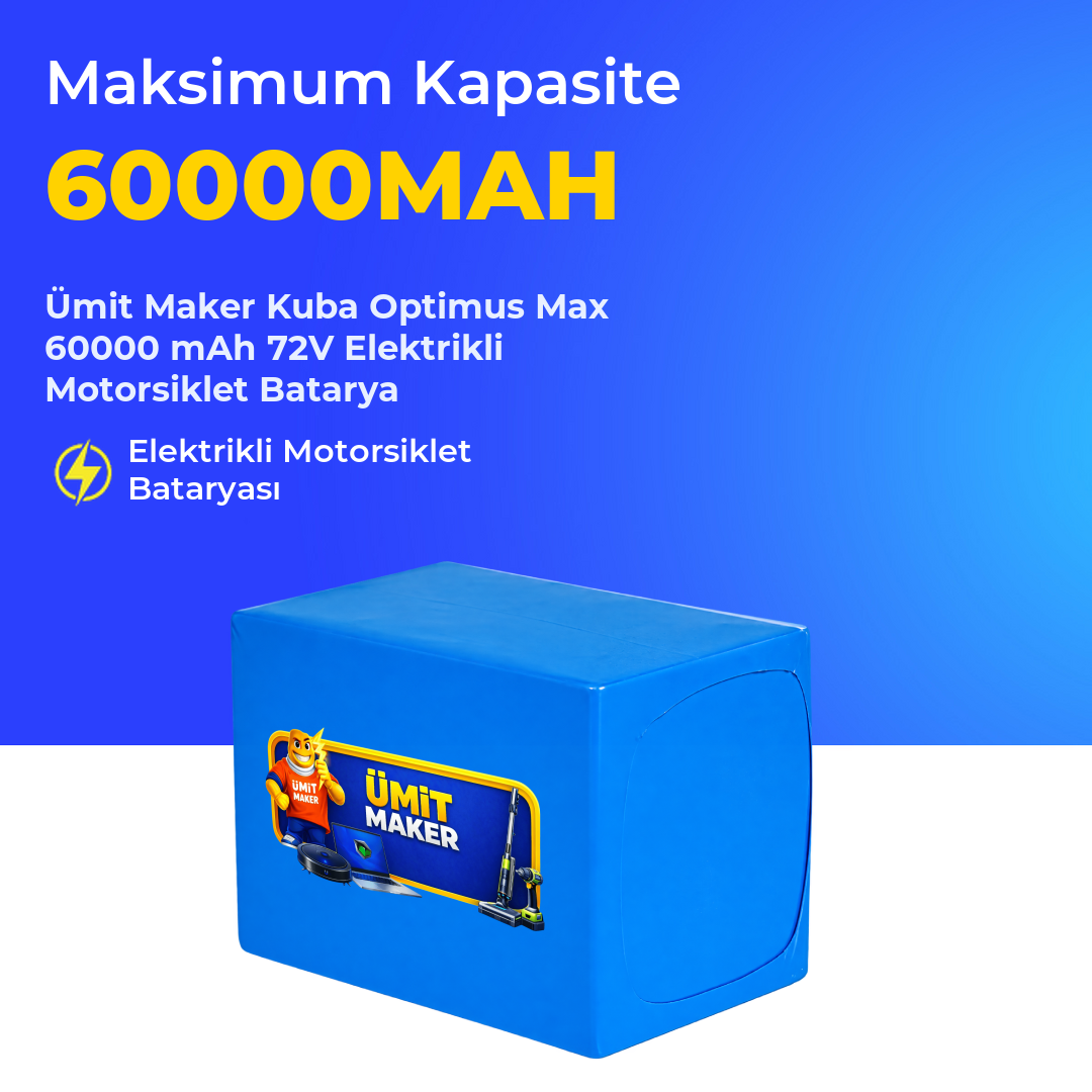 Kuba Optimus Max 60000 mAh 72V Elektrikli Motorsiklet Batarya