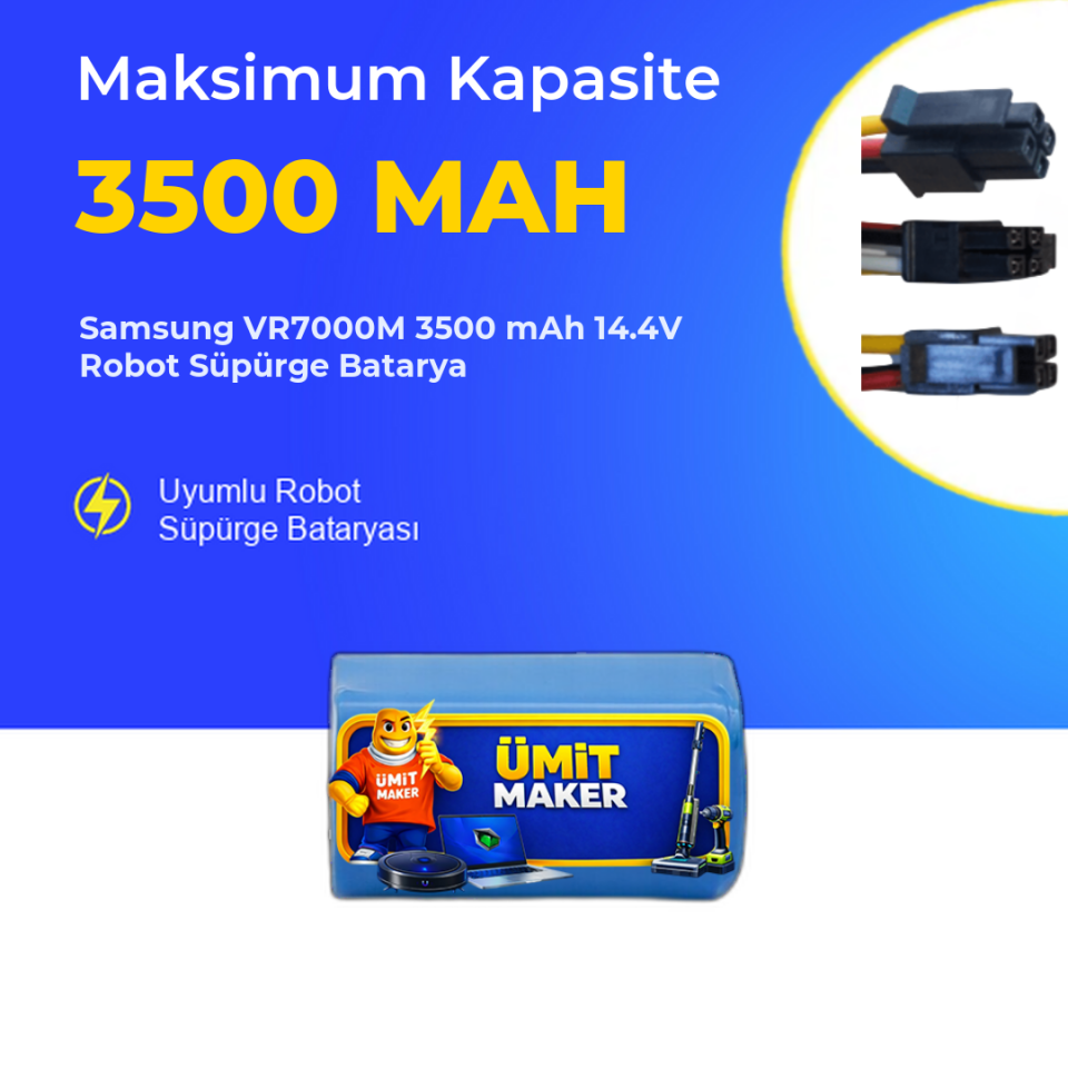Samsung VR7000M 3500 mAh 14.4V Robot Süpürge Batarya
