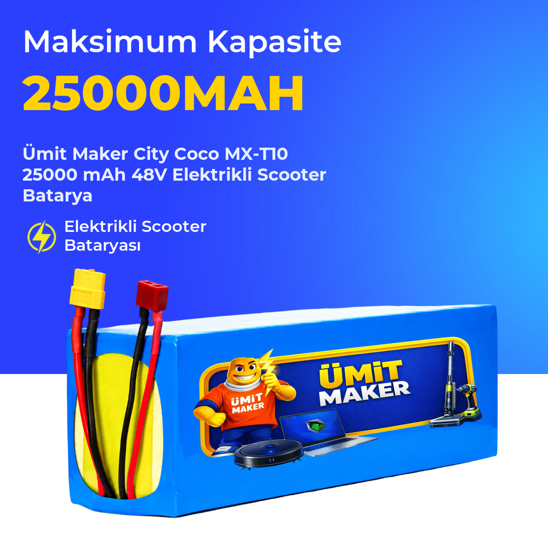 City Coco MX-T10 25000 mAh 48V Elektrikli Scooter Batarya