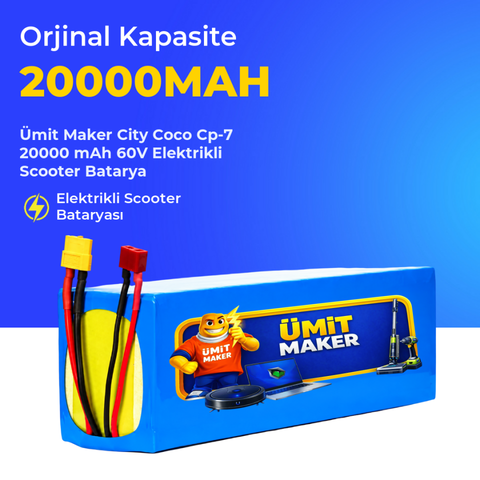 City Coco Cp-7 20000 mAh 60V Elektrikli Scooter Batarya