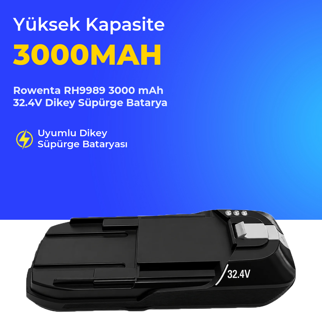 Rowenta RH9989 3000 mAh 32.4V Dikey Süpürge Batarya
