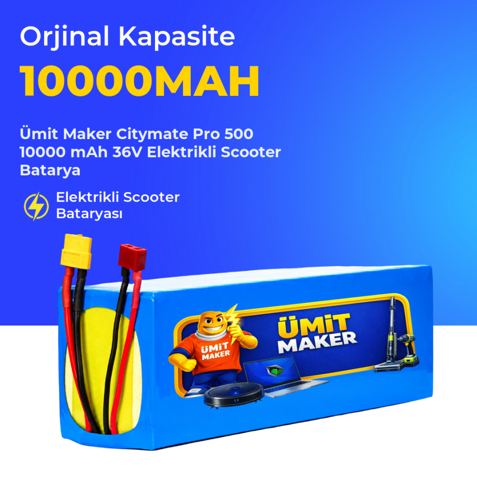 Citymate Pro 500 10000 mAh 36V Elektrikli Scooter Batarya